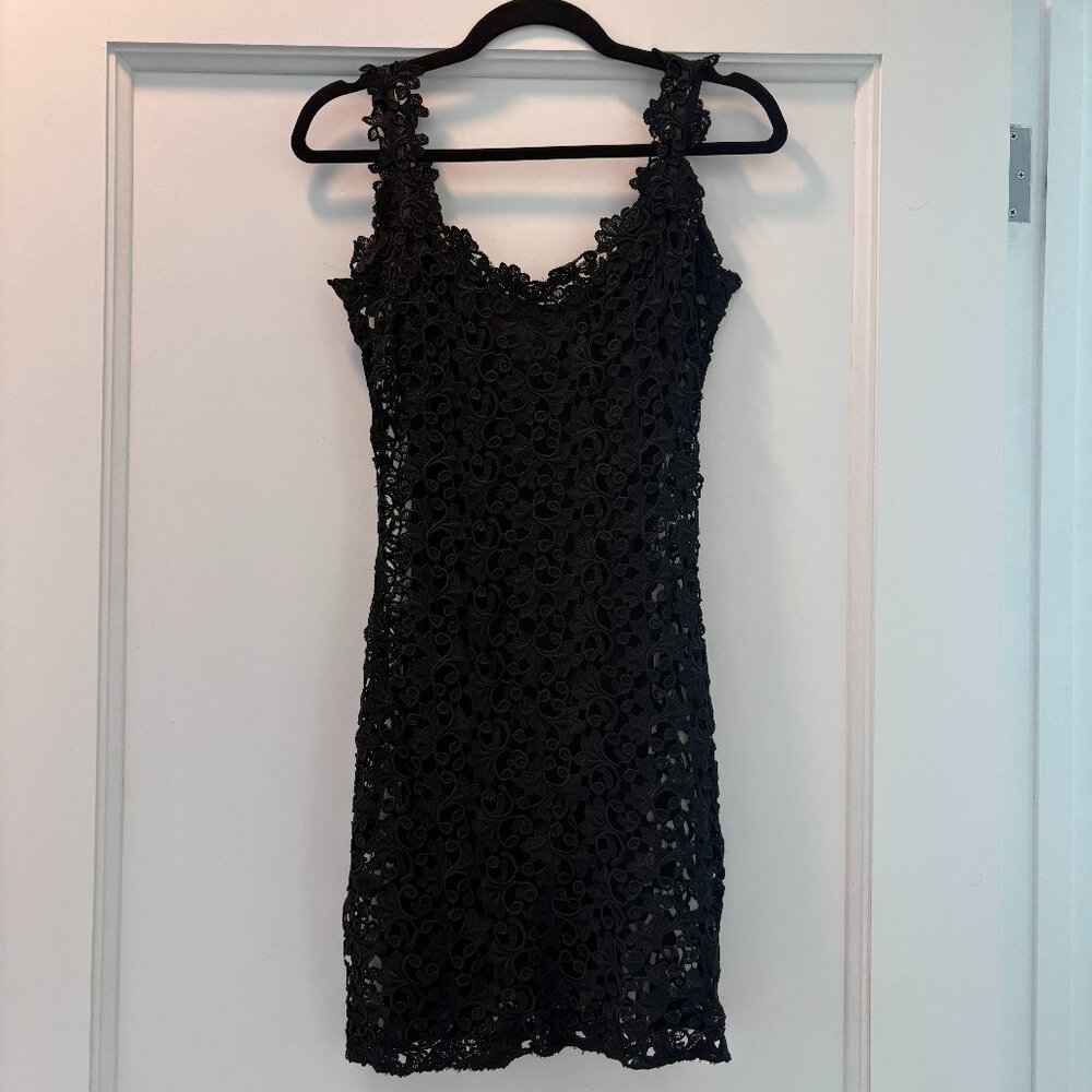 Vintage Severin Henri Bendel Sleeveless Lace Mini Dress with Matching Bolero